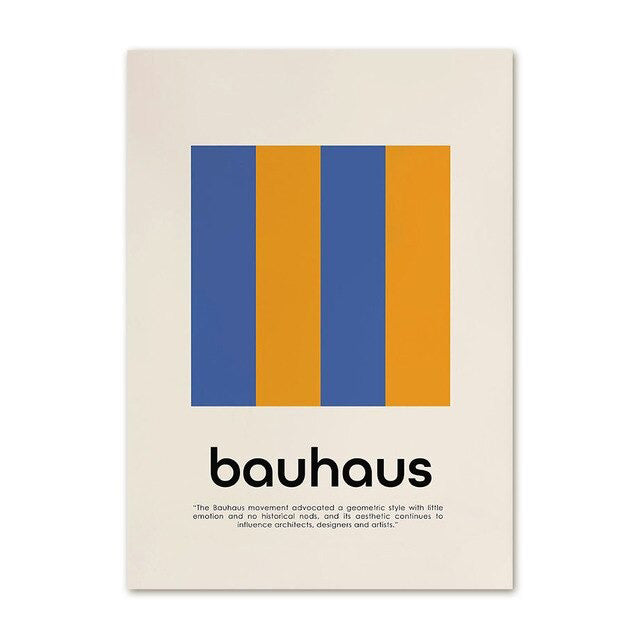 bauhaus modern gallery wall art canvas posters wall decor roomtery