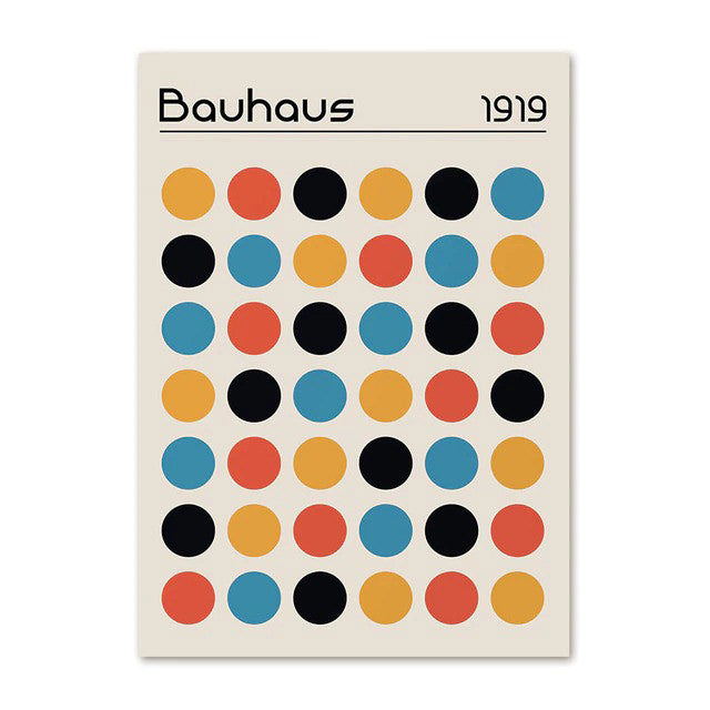 bauhaus modern gallery wall art canvas posters wall decor roomtery