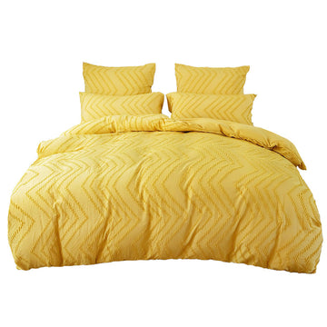 Zig Zag Fringe Duvet Cover Set