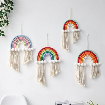 Macrame Rainbow Wall Decor