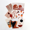 boho aesthetic wall collage poster card set  roomtery