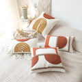 boho aesthetic arc tufted cushion covers pillow cases room decor roomtery