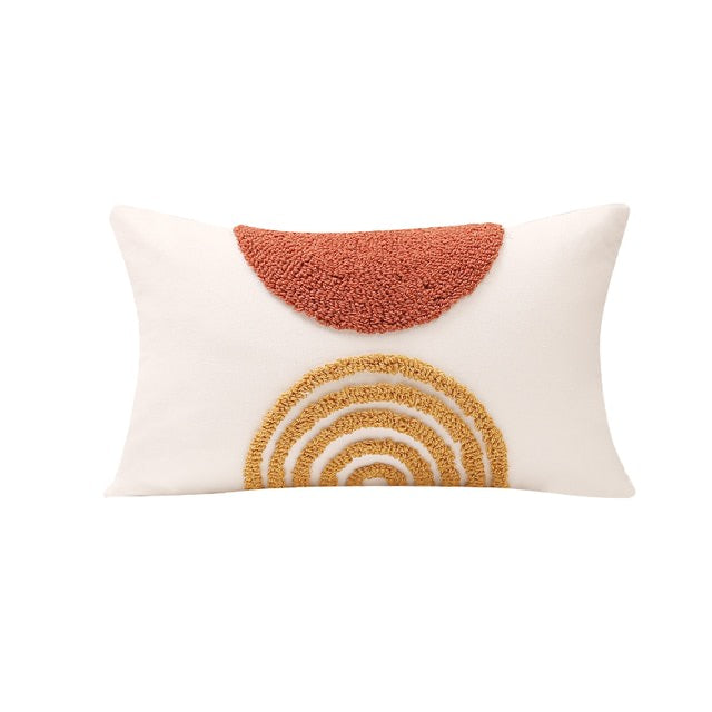 boho aesthetic arc tufted cushion covers pillow cases room decor roomtery