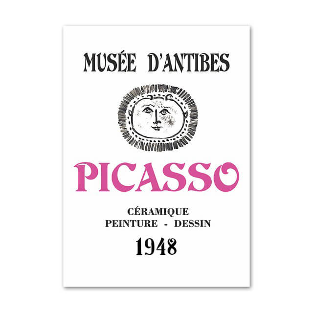 bright pink wall art matisse gallery wall canvas posters roomtery