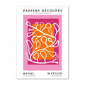 bright pink wall art matisse gallery wall canvas posters roomtery