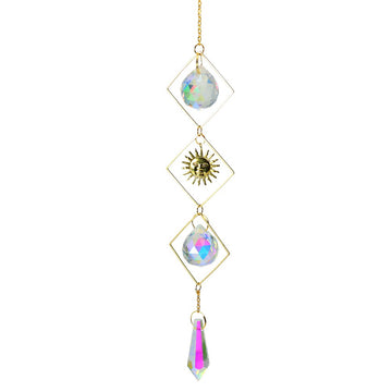 celestial sun light crystal suncatcher wall hanging rainbow maker lightcatcher crystal pendant shining hanging sun catcher roomtery