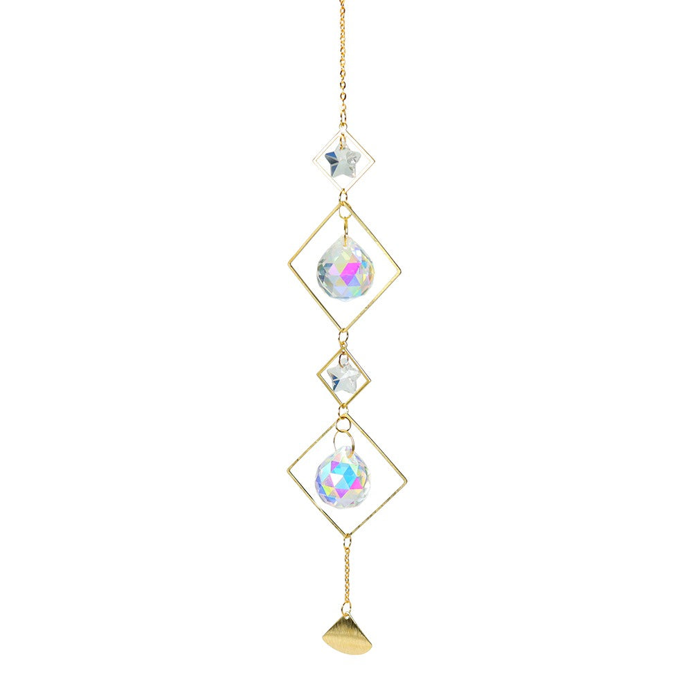 celestial sun light crystal suncatcher wall hanging rainbow maker lightcatcher crystal pendant shining hanging sun catcher roomtery