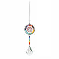 chakra circle light crystal suncatcher wall hanging rainbow maker lightcatcher crystal pendant shining hanging sun catcher roomtery