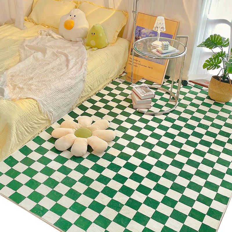 Black and White Checkers Indoor/ Outdoor Rug