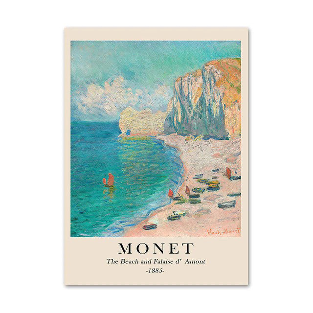 cloud monet art hoe aesthetic landscape scenery peisage oil painting wall art canvas posters roomtery