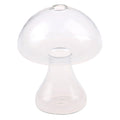 clear glass mushroom shaped vase aesthetic room decor roomtery