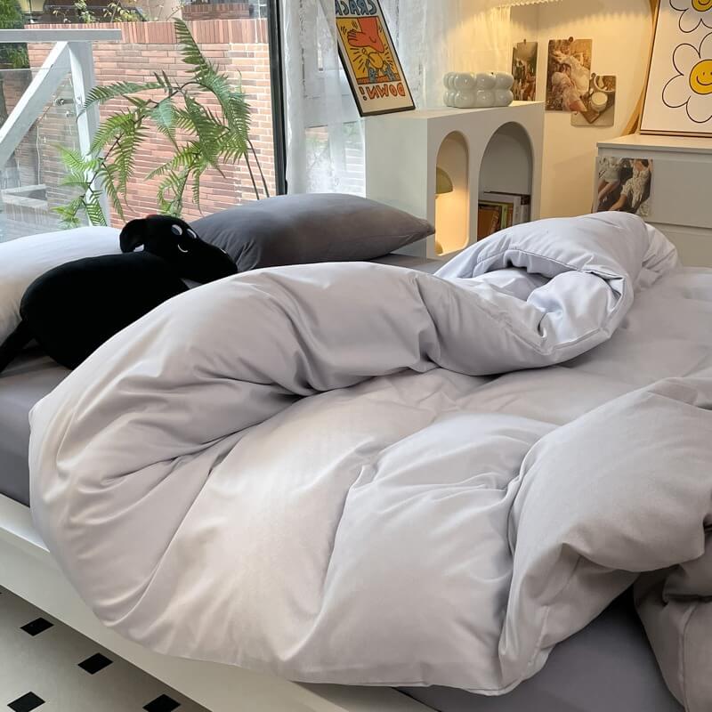 cute pastel color gradients bedding set roomtery