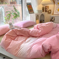 cute pastel color gradients bedding set roomtery