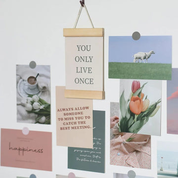 Color Shades & Quotes Wall Collage Cards