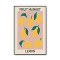 colorful fruits print market canvas posters wall art aesthetic decor roomtery