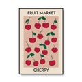 colorful fruits print market canvas posters wall art aesthetic decor roomtery