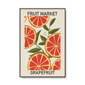 colorful fruits print market canvas posters wall art aesthetic decor roomtery