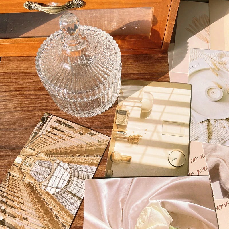 minimalist coquette aesthetic wall collage cards set roomtery