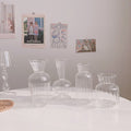 cottagecore aesthetic vintage ribbed style glass vase roommtery