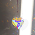 heart shaped glass crystal sun catcher roomtery