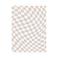danish pastel aesthetic curved checker area rug roomtery
