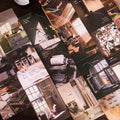 dark academia aesthetic wall collage cards set roomtery