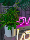 soft girl egirl room aesthetic love wall neon sign led purple