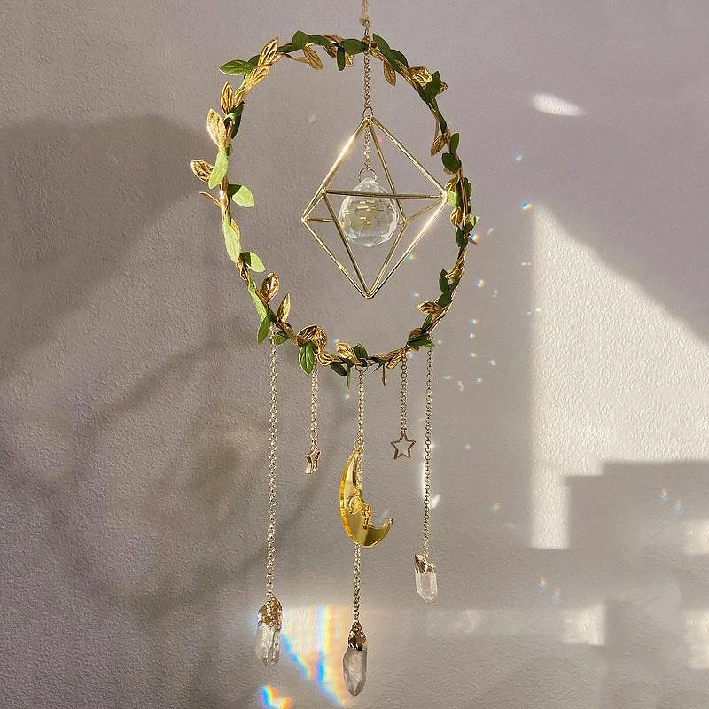 fairycore circle k9 crystal aesthetic suncatcher  roomtery