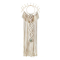 boho aesthetic decor eye shaped macrame wall hanging roomtery
