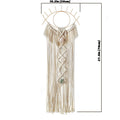 boho aesthetic decor eye shaped macrame wall hanging roomtery