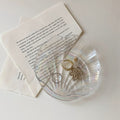 aesthetic room glass shell shaped jewelry tray organizer roomtery