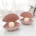 cute clam shell shaped ceramic night light lamp aesthetic room decor