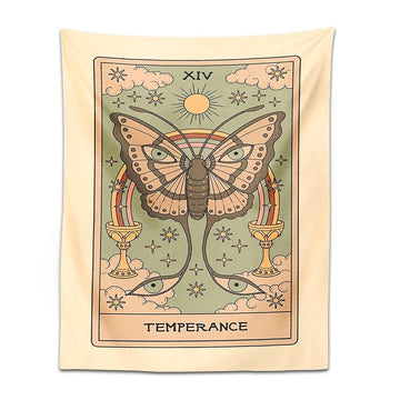 Temperance Moth Tarot Tapestry