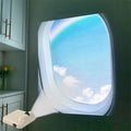 lo fi fake window night lamp mini projector aesthetic 5 in 1 projection lamp