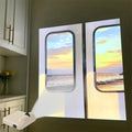 lo fi fake window night lamp mini projector aesthetic 5 in 1 projection lamp