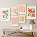 paint art flowers wall poster flower market canvas wall art roomtery