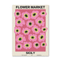 flower market gallery wall canvas wall art aesthetic posters roomtery