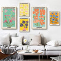 flower market gallery wall canvas wall art aesthetic posters roomtery