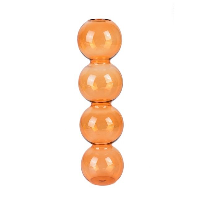 colored glass bubble vase danish pastel aesthetic blowed glass aesthetic table vase roomtery