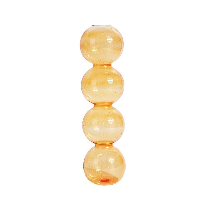 colored glass bubble vase danish pastel aesthetic blowed glass aesthetic table vase roomtery