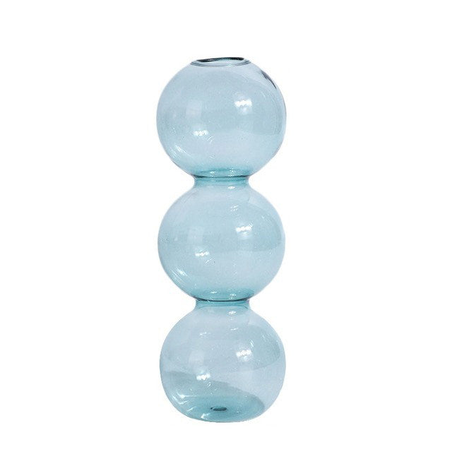 colored glass bubble vase danish pastel aesthetic blowed glass aesthetic table vase roomtery
