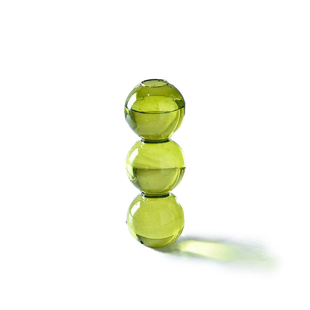 colored glass bubble vase danish pastel aesthetic blowed glass aesthetic table vase roomtery