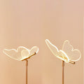 golden butterfly metal table lamp acrylic night light roomtery