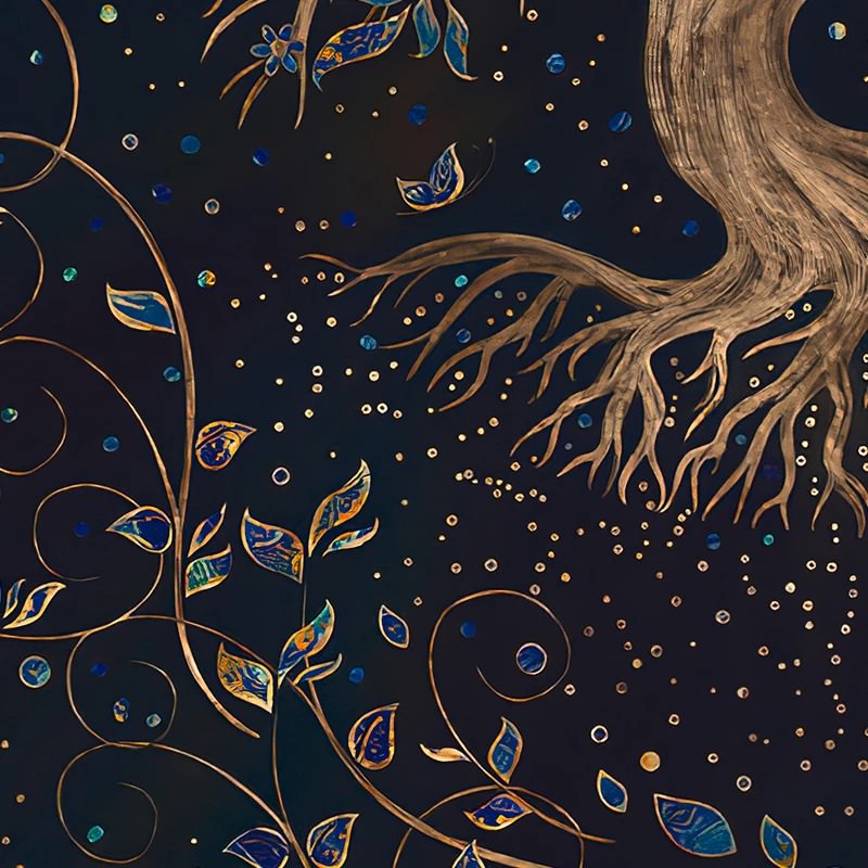 golden tree of life aesthetic tapestry wall hanging decor roomtery