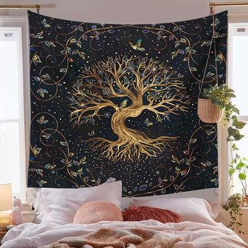 Golden Tree of Life Tapestry
