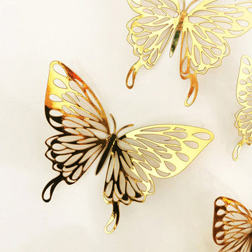 Golden Butterfly Wall Stickers