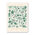 green leaves and flowers painted wall art prints aesthetic canvas posters roomtery