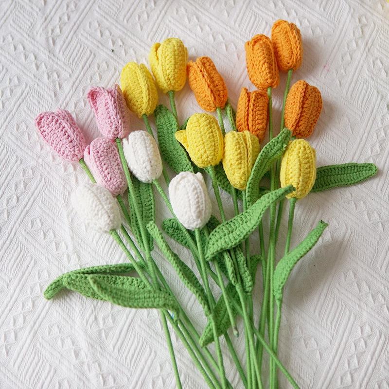Crochet Tulip Flower Pattern Photo Tutorial 