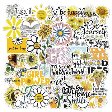 cute daisy flower aesthetic sticker roomtery