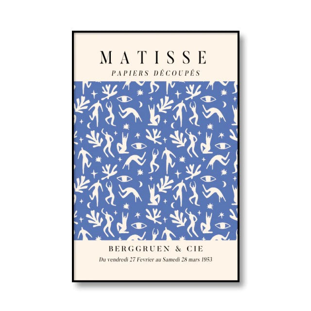 henri matisse poster blue aesthetic print cut outs roomtery